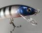 Preview: MINNOW B Wobbler, 10 cm, schwimmend, Farbe: SBS (Black Stripes on Silver), mit Rasselkammern von Bagley Bait
